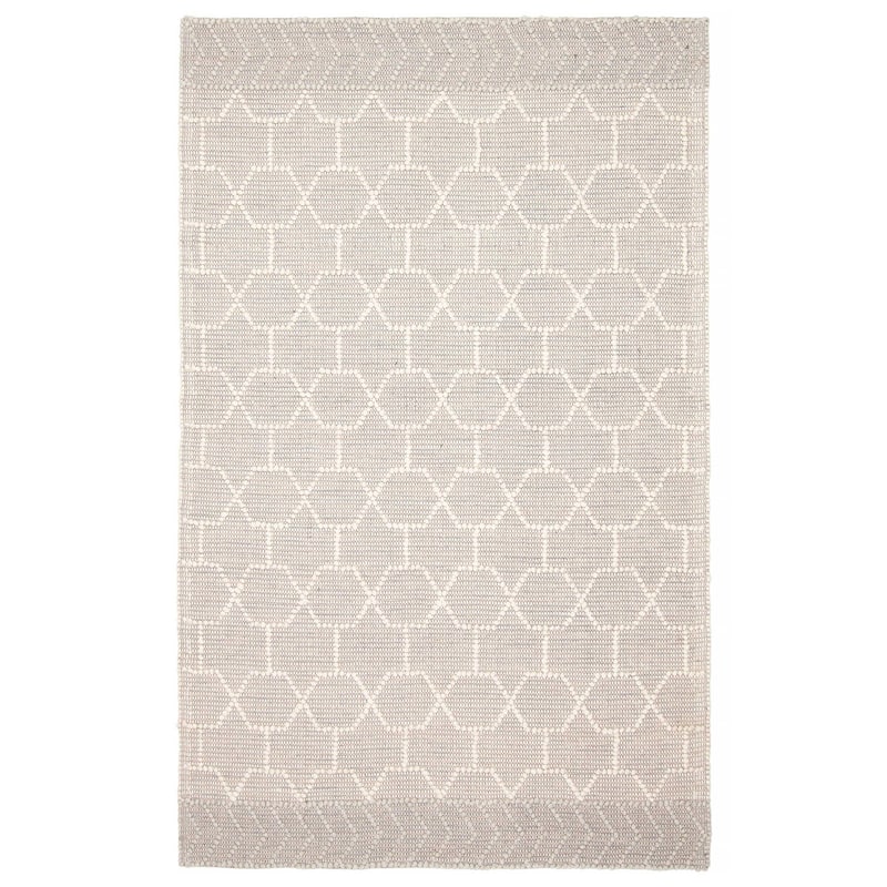ECARPETGALLERY Braid weave Sienna Grey Wool Rug - 4'11 x 7'9 - Grey - 4'11 x 7'9