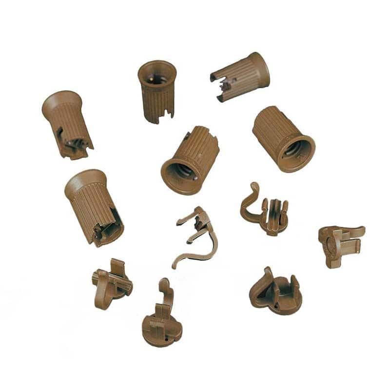 Novelty Lights 50 Pack C7 Replacement Sockets, Brown, SPT-1 - String Lights
