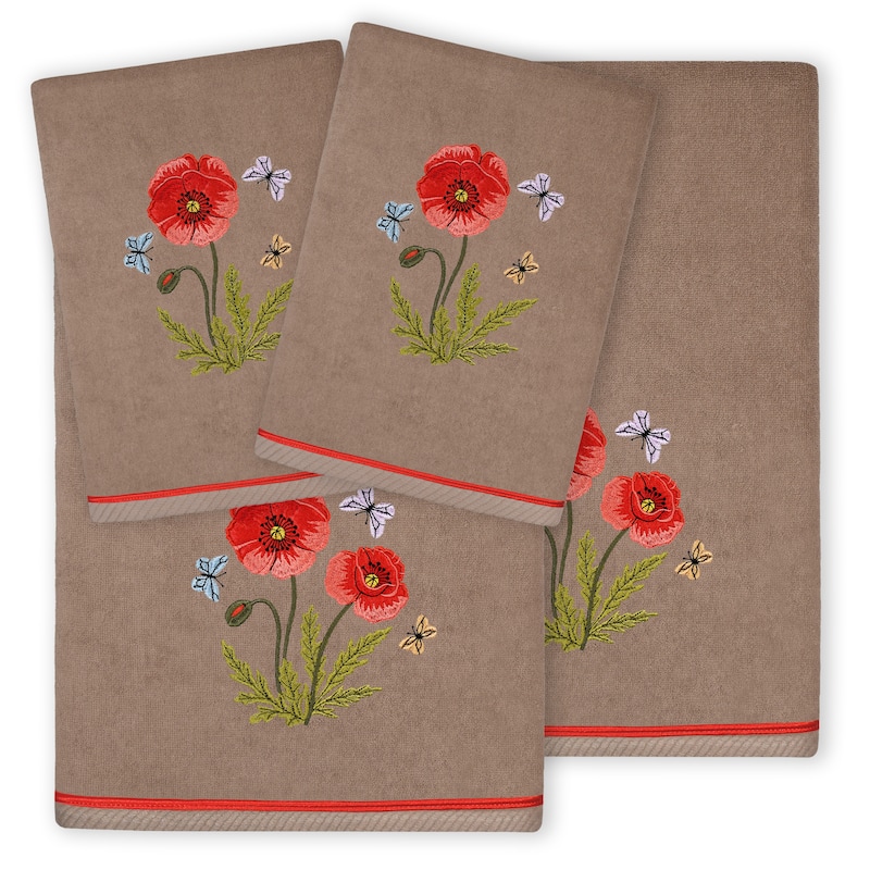Authentic Hotel and Spa Turkish Cotton Polly 4 PC Towel Set