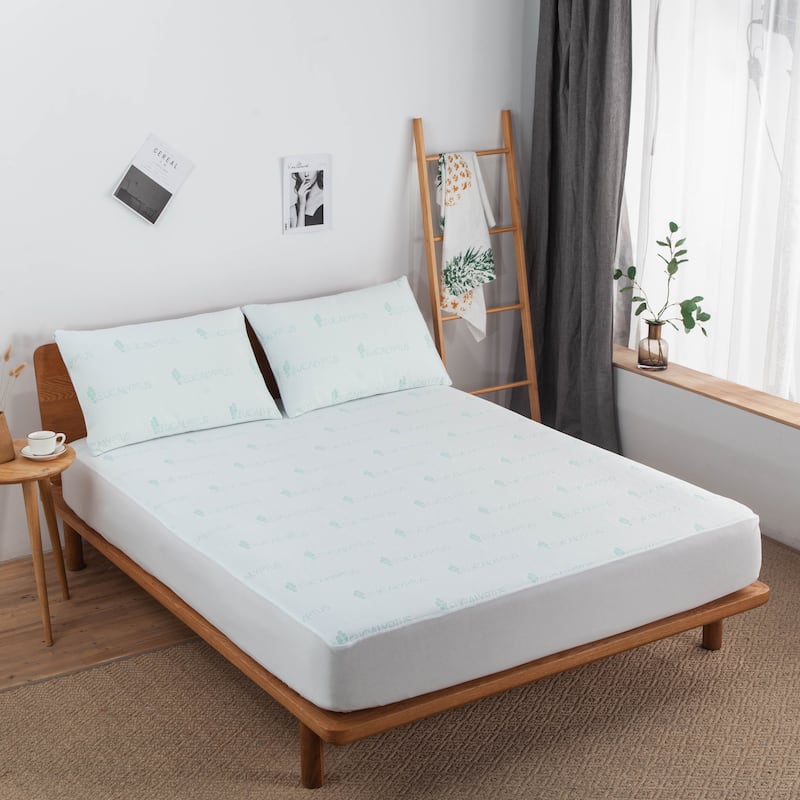 Bibb Home Lavender Infused Scented Hypoallergenic Mattress Pad