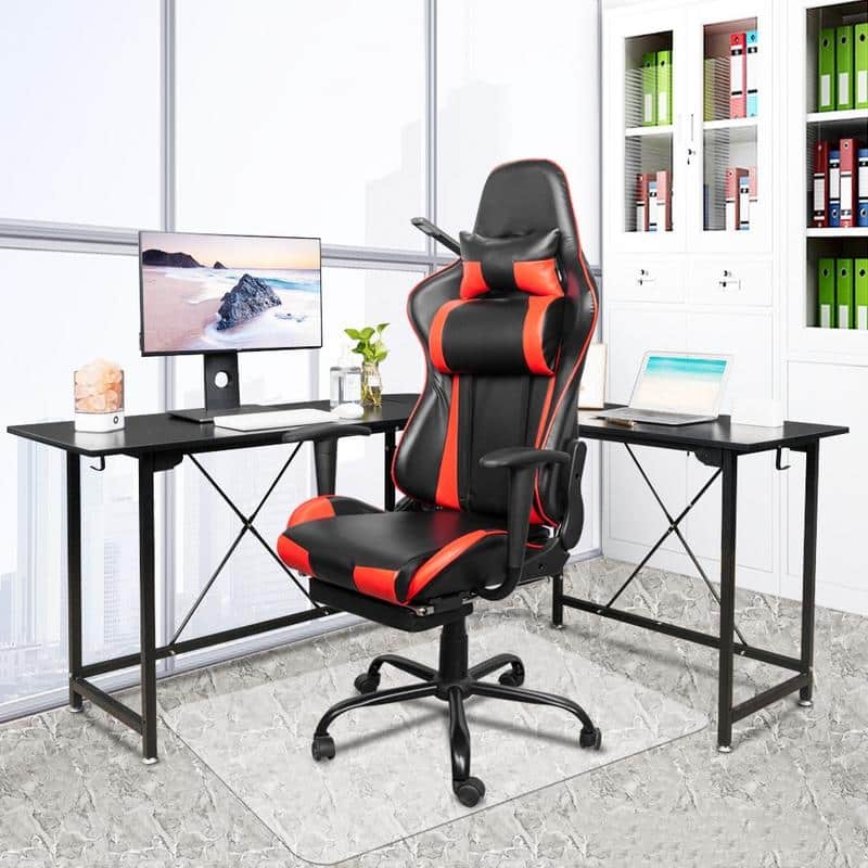 PVC Rectangle Matte Floor Protection Mat Chair Mat Transparent