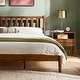 preview thumbnail 7 of 6, Mopio Ted Acacia Solid Wood Bed Frame with Headboard