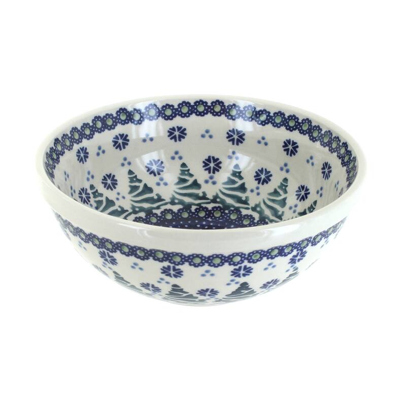 Blue Rose Polish Pottery Manufaktura Cereal Bowl - Festive Fir