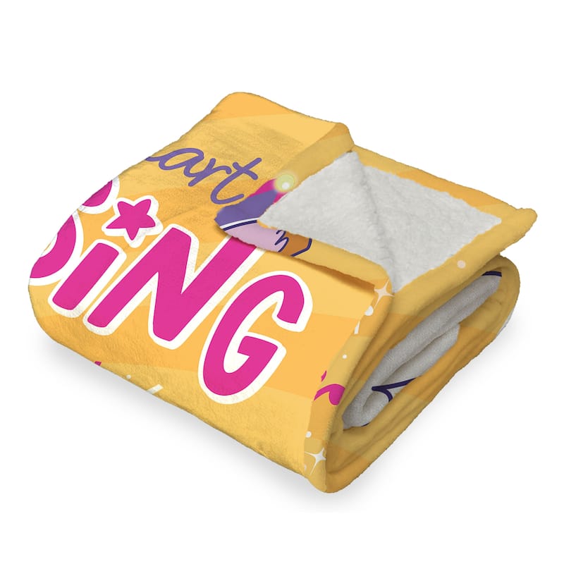 Hasbro My Little Pony Silk Touch Sherpa Throw Blanket