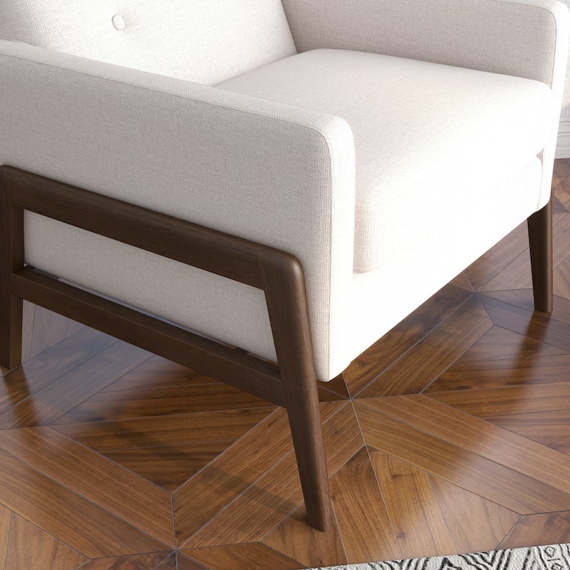 Sage Mid Century Modern Velvet Lounge Chair