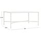 preview thumbnail 5 of 20, SAFAVIEH Couture Matilda Gold Leaf Glass Coffee Table
