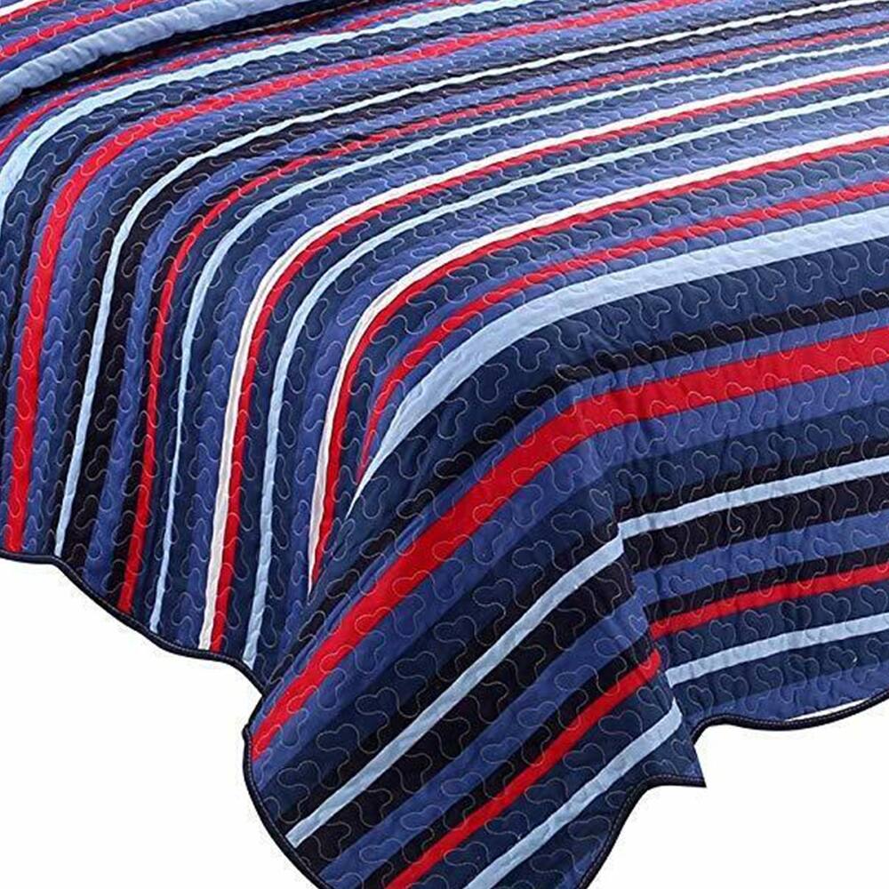 Kids Quilt Bedspread Comforter Set Throw Blanket Quilt Twin Bed Bath