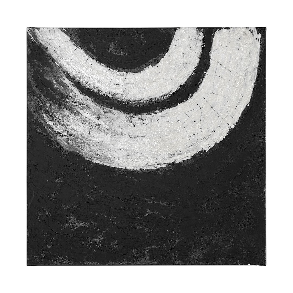 Ying (black) (41 x 41) Canvas Art Print