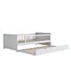 preview thumbnail 12 of 26, Twin Platform Bed with Trundle and Guardrail for Home