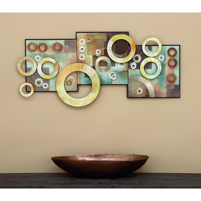 Multi MDF Modern Wall decor 17 x 36 x 1
