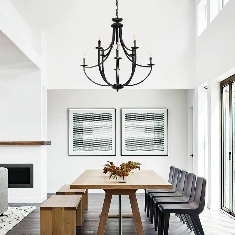 8-light Dimmable Chandelier