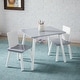 preview thumbnail 1 of 9, VECELO Kids Wood Table and Chair Set (2 Chairs Included) White