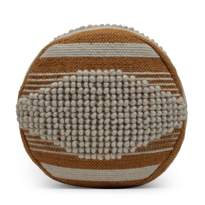 Lucknow Indoor Handcrafted Cylinder Pouf by Christopher Knight Home
