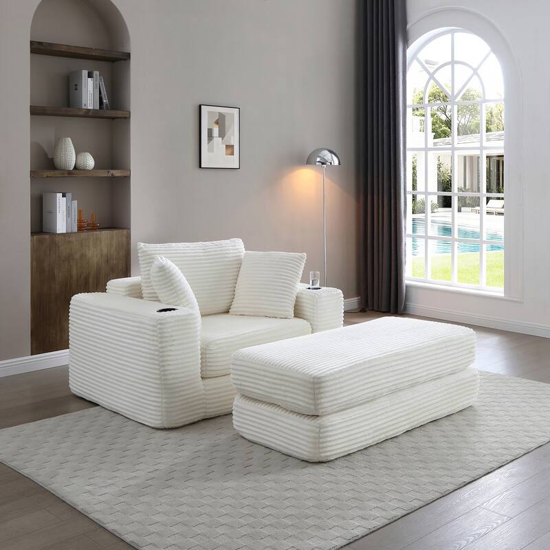 Chaise Lounge Chair for Reading, Living Room & Bedroom