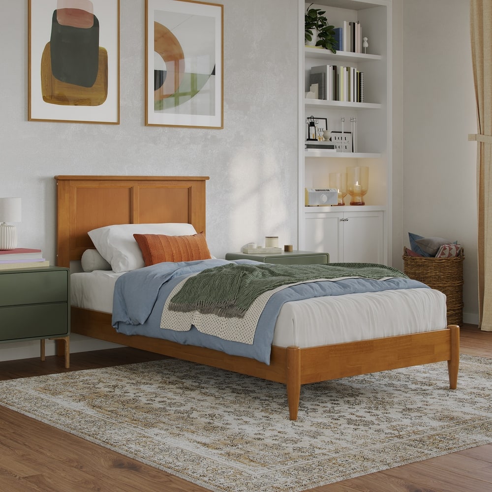 Charlotte Solid Wood Low Profile Platform Bed
