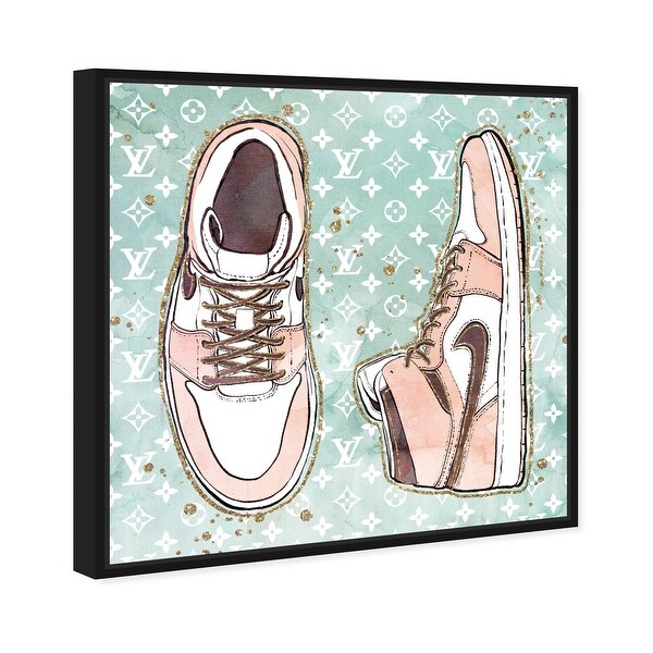 新品 OliverGal Wedbliss Shoes Oliver Gal 'Blush Fashion Sneakers' Fashion and Glam Wall Art