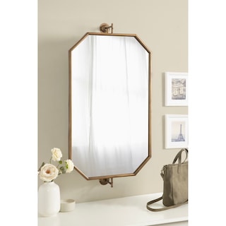 Kate and Laurel Darbridge Octagon Pivot Mirror - 24x47