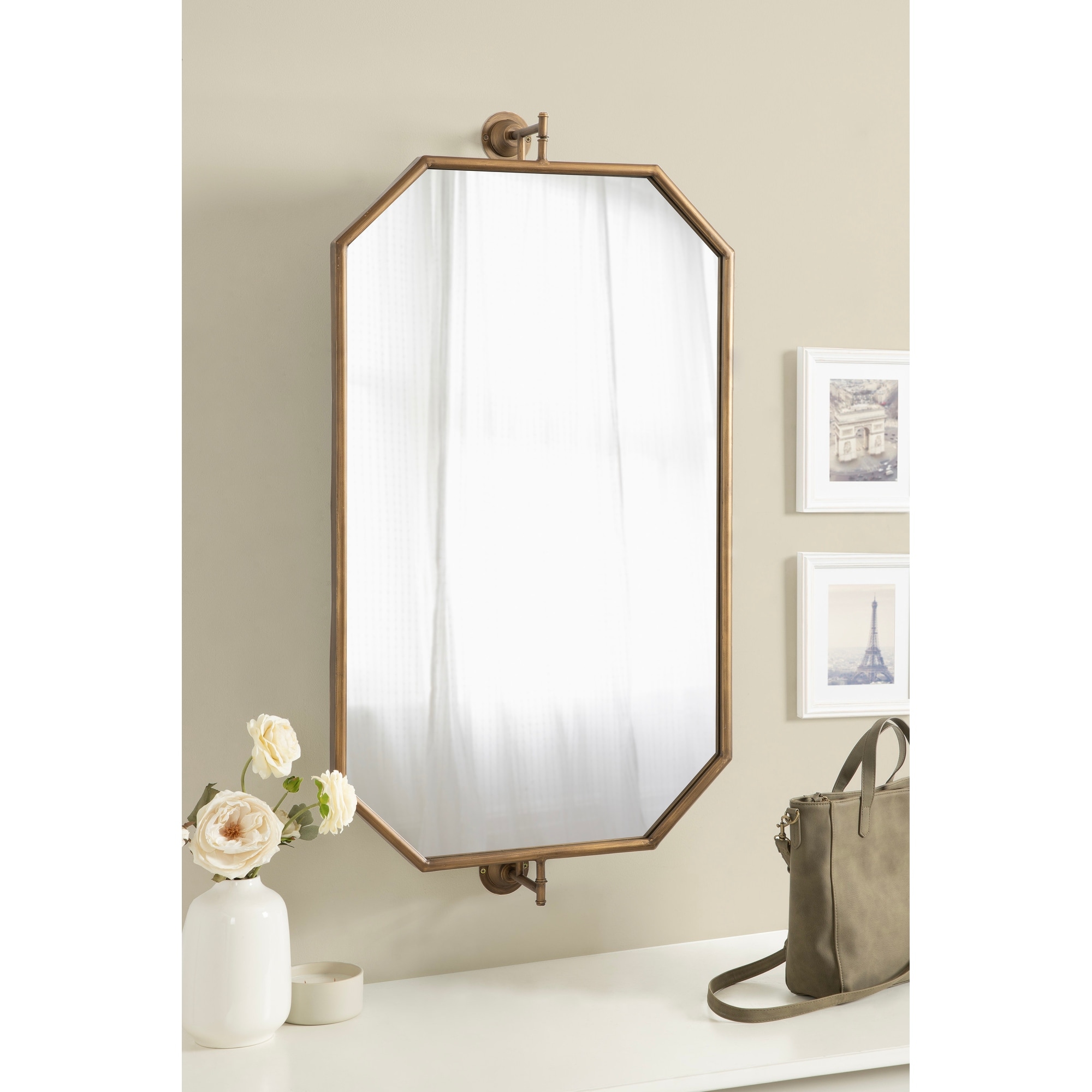 Kate and Laurel Darbridge Octagon Pivot Mirror - 24x47