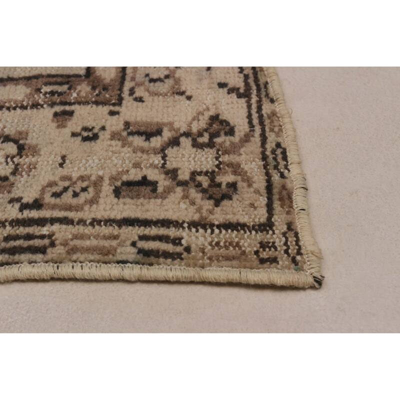 ECARPETGALLERY Hand-knotted Antalya Vintage Grey Wool Rug - 5'7 x 9'9
