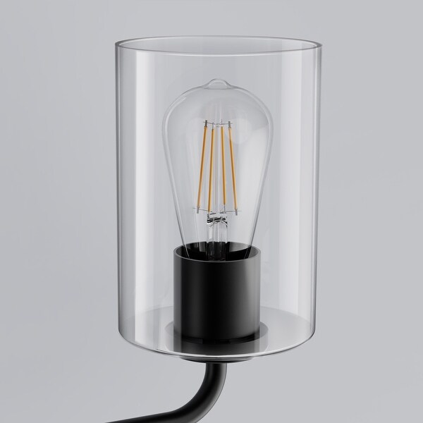 Cylindrical glass lamp shade top