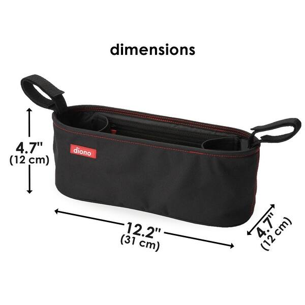 dimension image slide 1 of 2, Stroller Organizer - Buggy Buddy® - Black