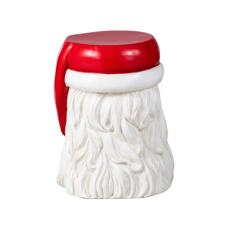 Glitzhome Christmas MGO Santa Snowman Home Stools or Accent Side Table