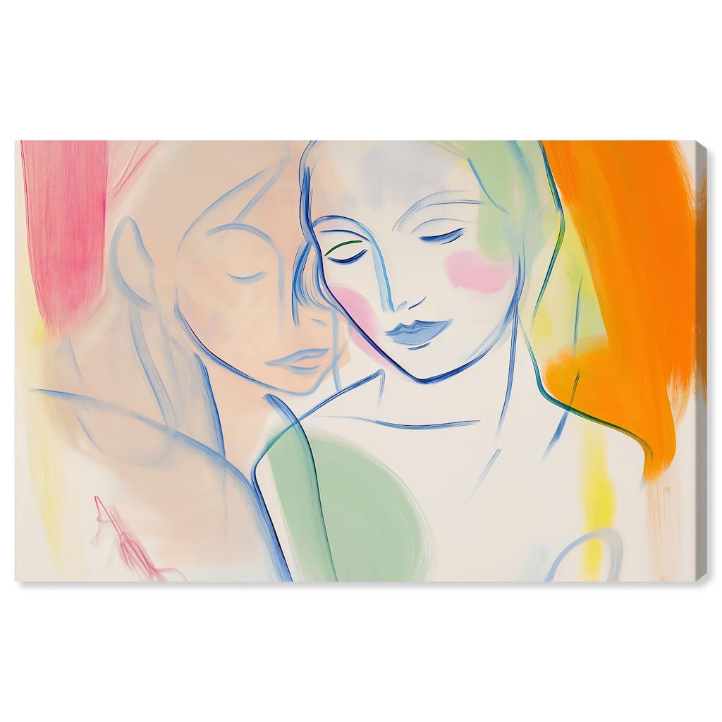 Brushstroke Bond Canvas by Art Remedy, Gallery Wrapped