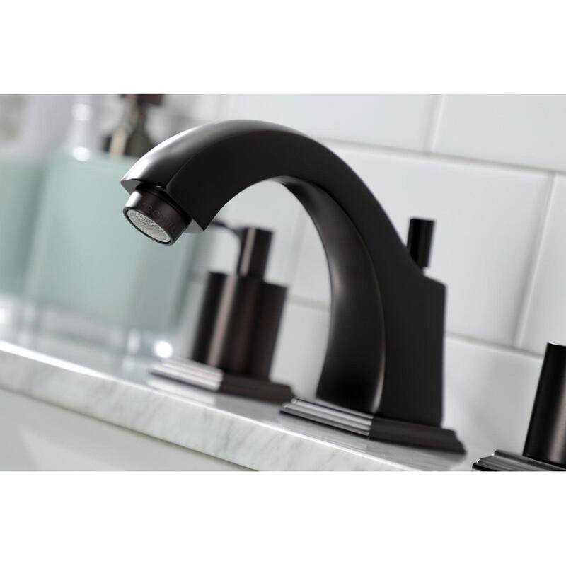 Kingston Brass FSC468.SVL Serena 1.2 GPM Widespread Bathroom Faucet