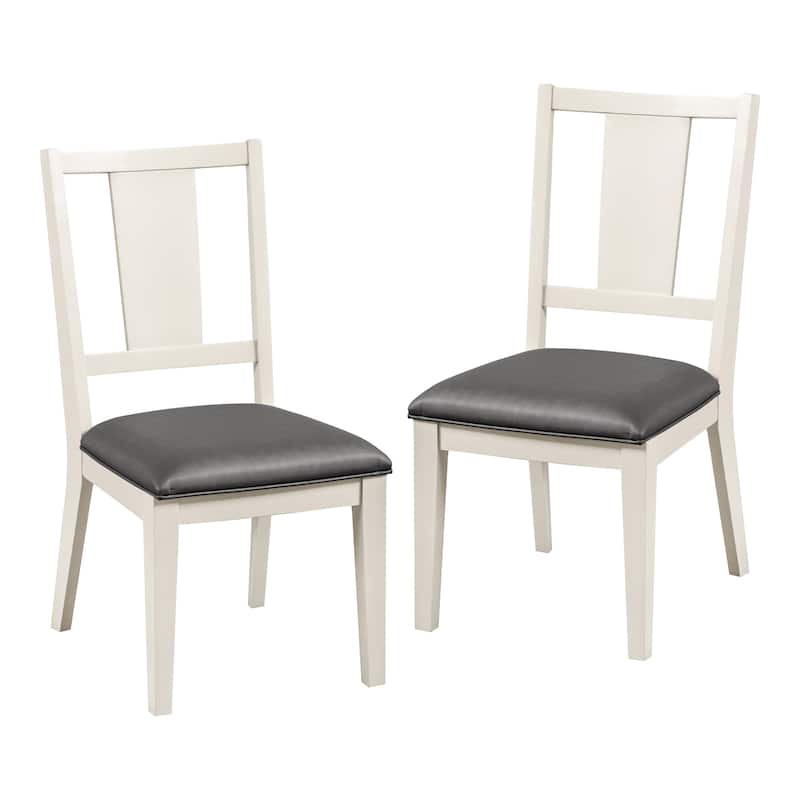 Furniture of America Chase Modern 7-Piece Extendable Solid Wood Dining Set