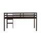 preview thumbnail 9 of 27, Rubber Wooden Twin Loft Bed with Ladder, Strengthened Slats