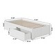 preview thumbnail 6 of 5, Concord Twin Platform Bed with Footboard and 2 Bed Drawers in White