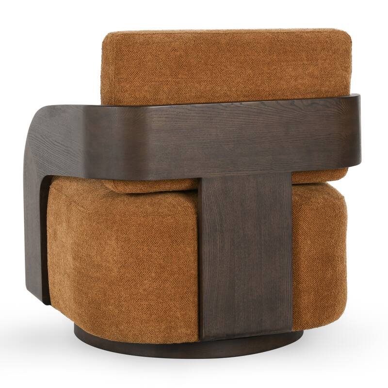 Classic Home Toscana Swivel Accent Chair Amber