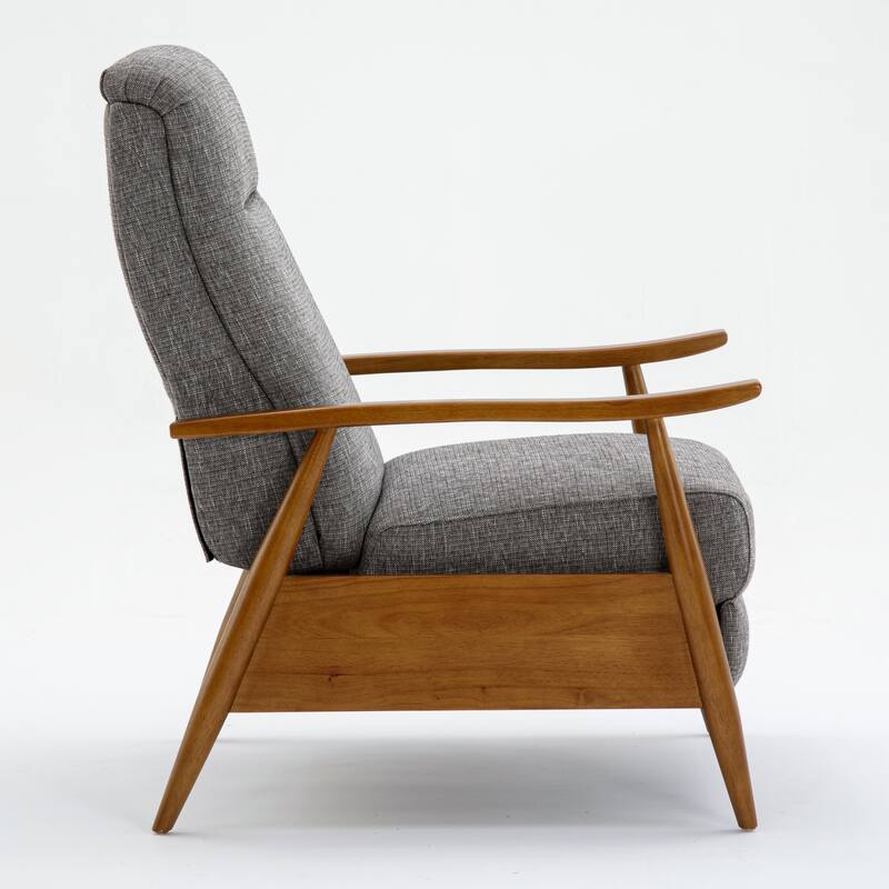 Taylor Wood Arm Push Back Recliner in Performance Fabric by Greyson Living