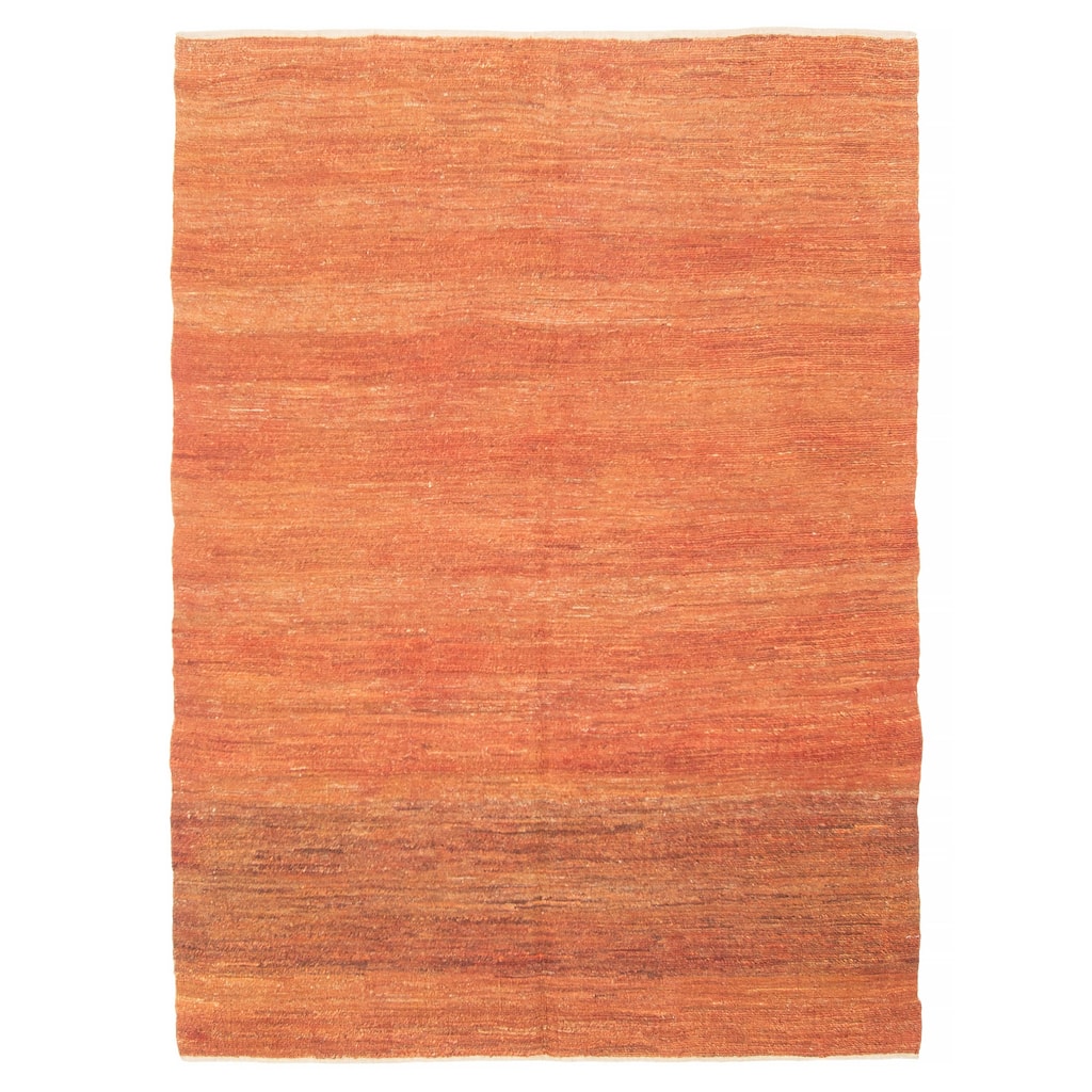 ECARPETGALLERY Flat-Weave Natural Copper Wool Tapestry Kilim - 5'1 x 6'10