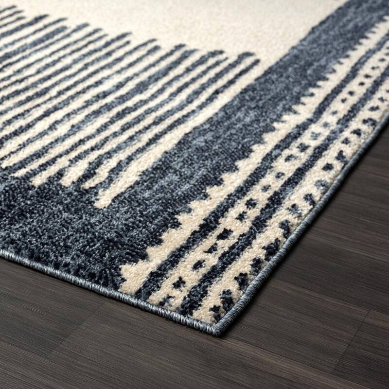 Luxe Weavers Moroccan Lines Geometric Area Rug, Stain-Resistant Carpet