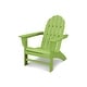 preview thumbnail 10 of 21, POLYWOOD Vineyard Outdoor Adirondack Chair Lime