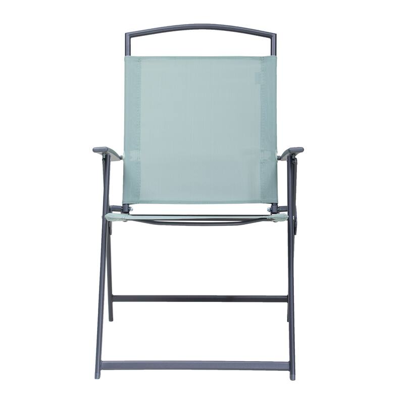 Pellebant Set of 4 Patio Folding Chairs Outdoor Portable Dining Chairs