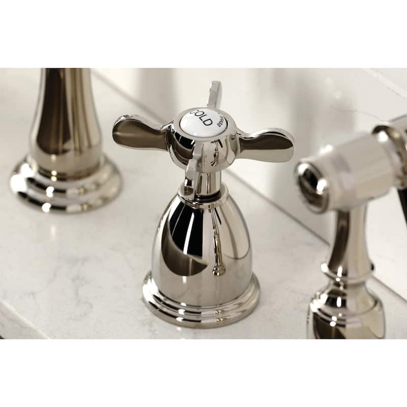 Kingston Brass Essex 1.8 GPM Widespread Kitchen Faucet - Includes Side