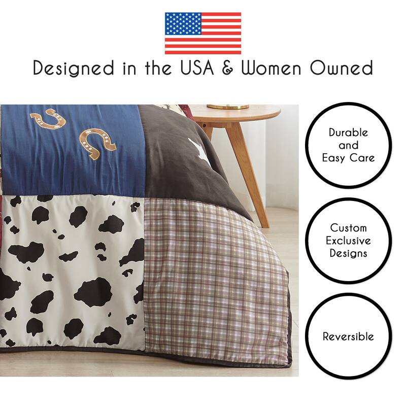 Sweet Jojo Designs Boys 'Wild West Cowboy' 2-piece Twin Comforter Set