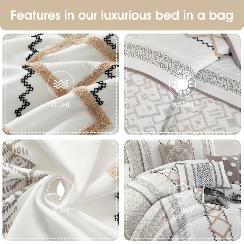 Nanshing Trina Embroidered 7-Piece Comforter Set