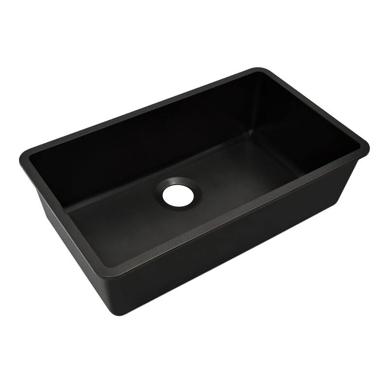 Lexicon Kitchen sink Quartz composite 32 Inch Galaxy Black - 19x32