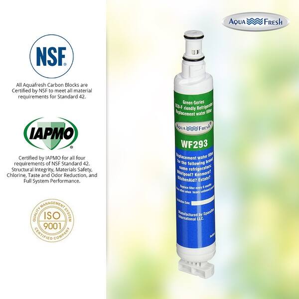 Replacement Aqua Fresh Wf293 Refrigerator Water Filter For Whirlpool 4396701 Kenmore 9915 2 Pack Overstock 21361390