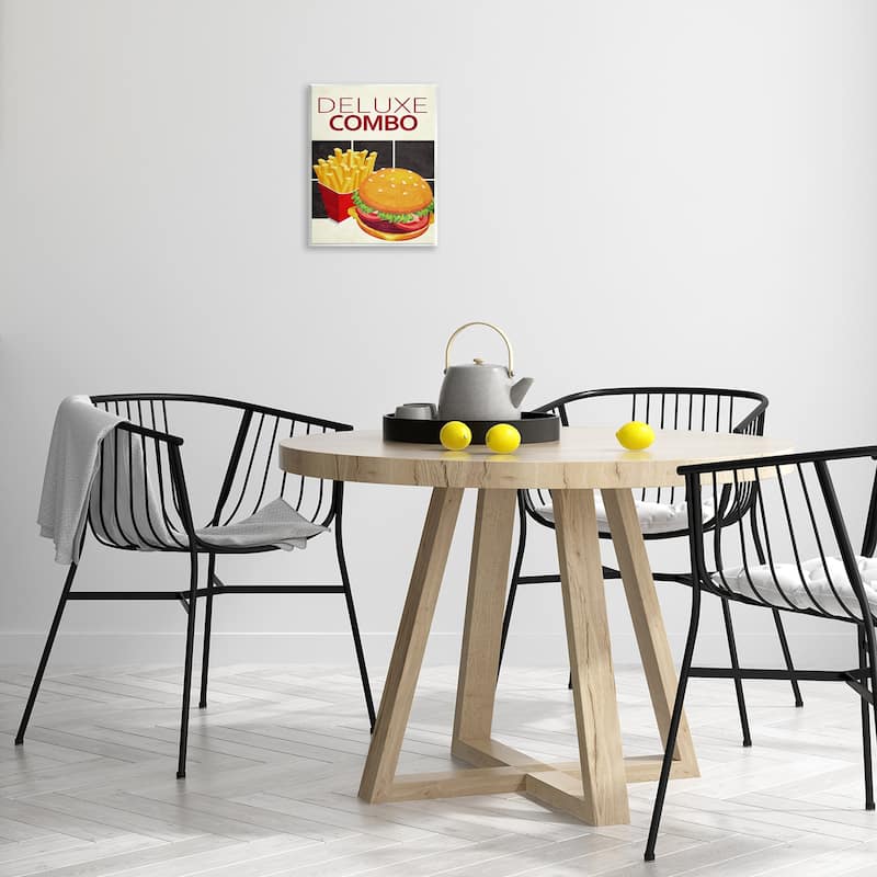 Stupell Deluxe Combo Fast Food Wall Plaque Art Design By Kim Allen