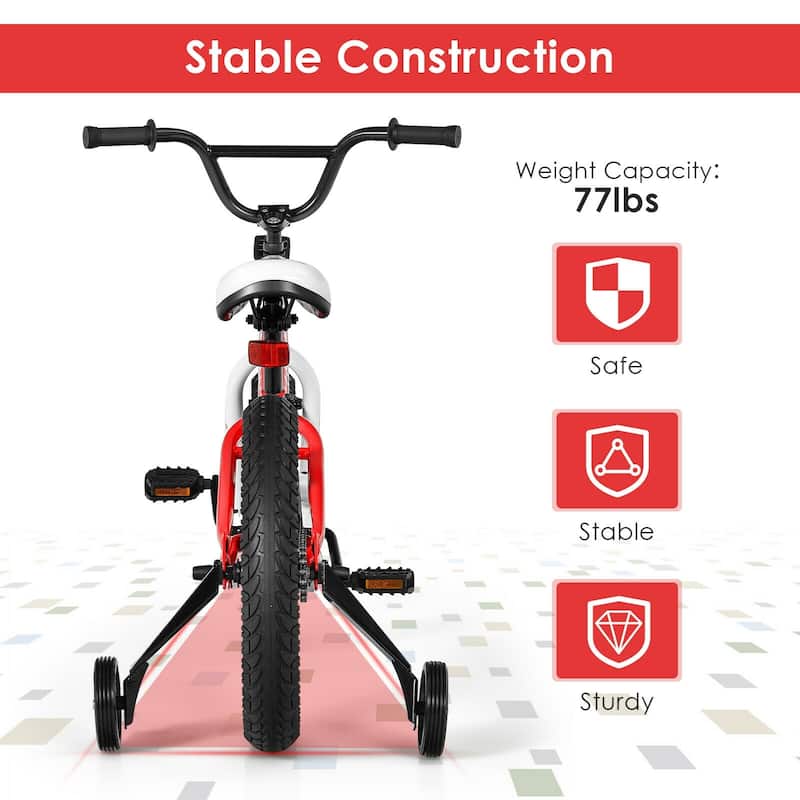 16 Inch Kids Bike Bicycle with Training Wheels for 5-8 Years Old Kids