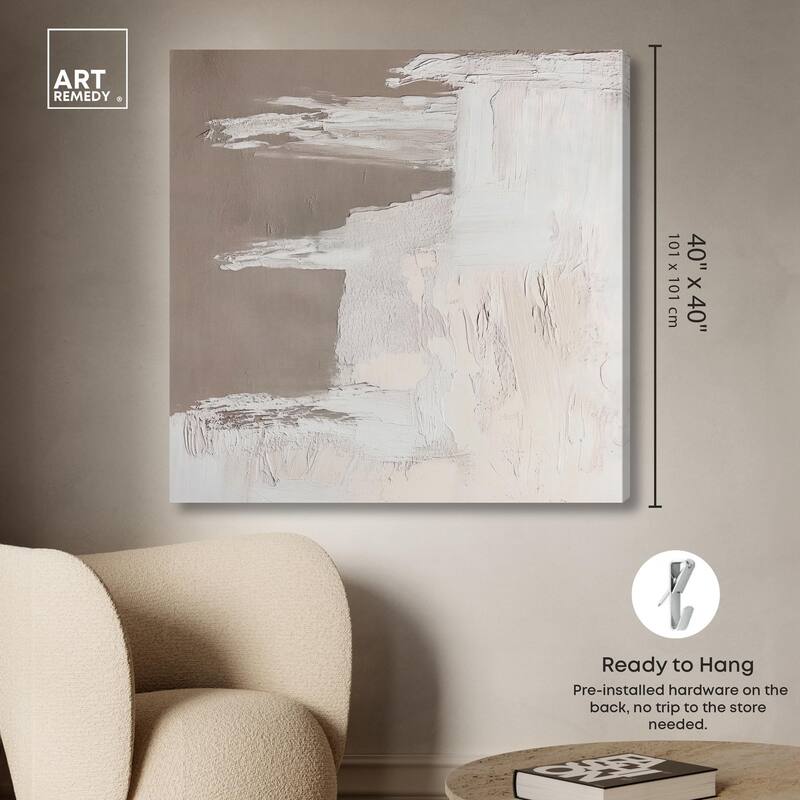 Art of Greige II Canvas by Art Remedy, Gallery Wrapped