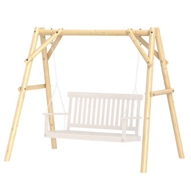 Heavy Duty Outdoor Swing Frame for Porch or Backyard Use - 78.7" W x 53.1" D x 67.7" H