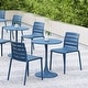 preview thumbnail 5 of 26, Kurv 24" Bistro Table, Weather Resistant, Indoor/Outdoor Berry Blue