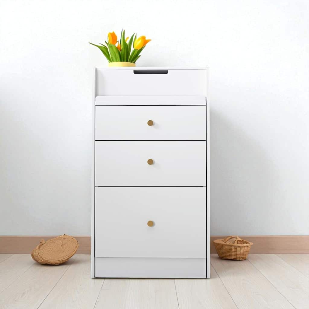 Small Vanity Desk with Mirror, Chair and Drawers, Space-Saving Makeup Table for Girls or Teen Bedroom