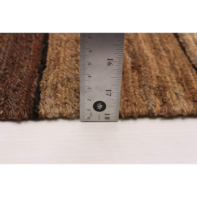 ECARPETGALLERY Flat-Weave Lahor Finest Tan Wool Tapestry Kilim - 10'2 x 13'8