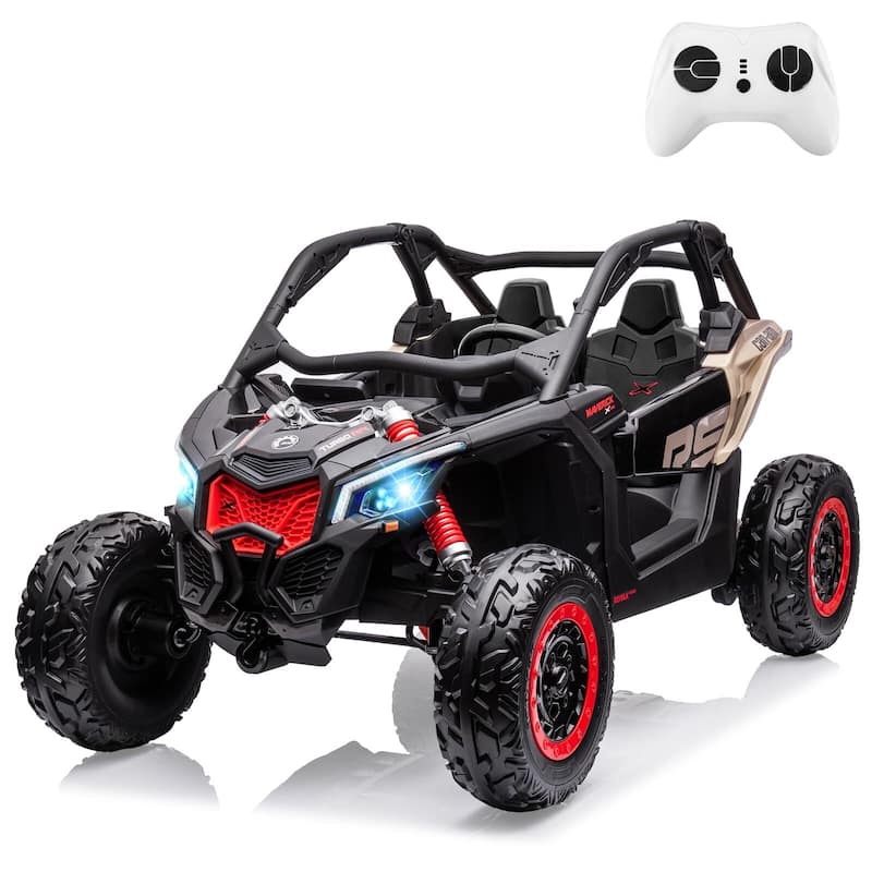 Licensed BRP Can-Am 24V 2 Seater Kids UTV Ride on Car with Remote Control - Black
